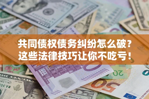 武汉共同债权债务纠纷怎么破？这些法律技巧让你不吃亏！