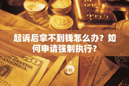 武汉起诉后拿不到钱怎么办？如何申请强制执行？